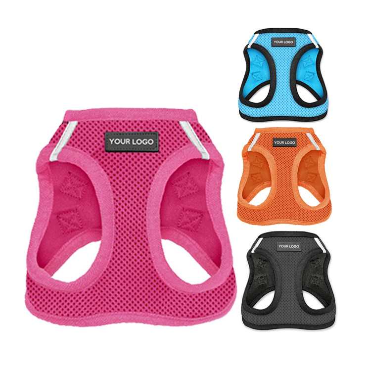 Reflective Adjustable Pet Colourful Soft Breathable Cooling Air Mesh Dog Harness Chest Vest Dog