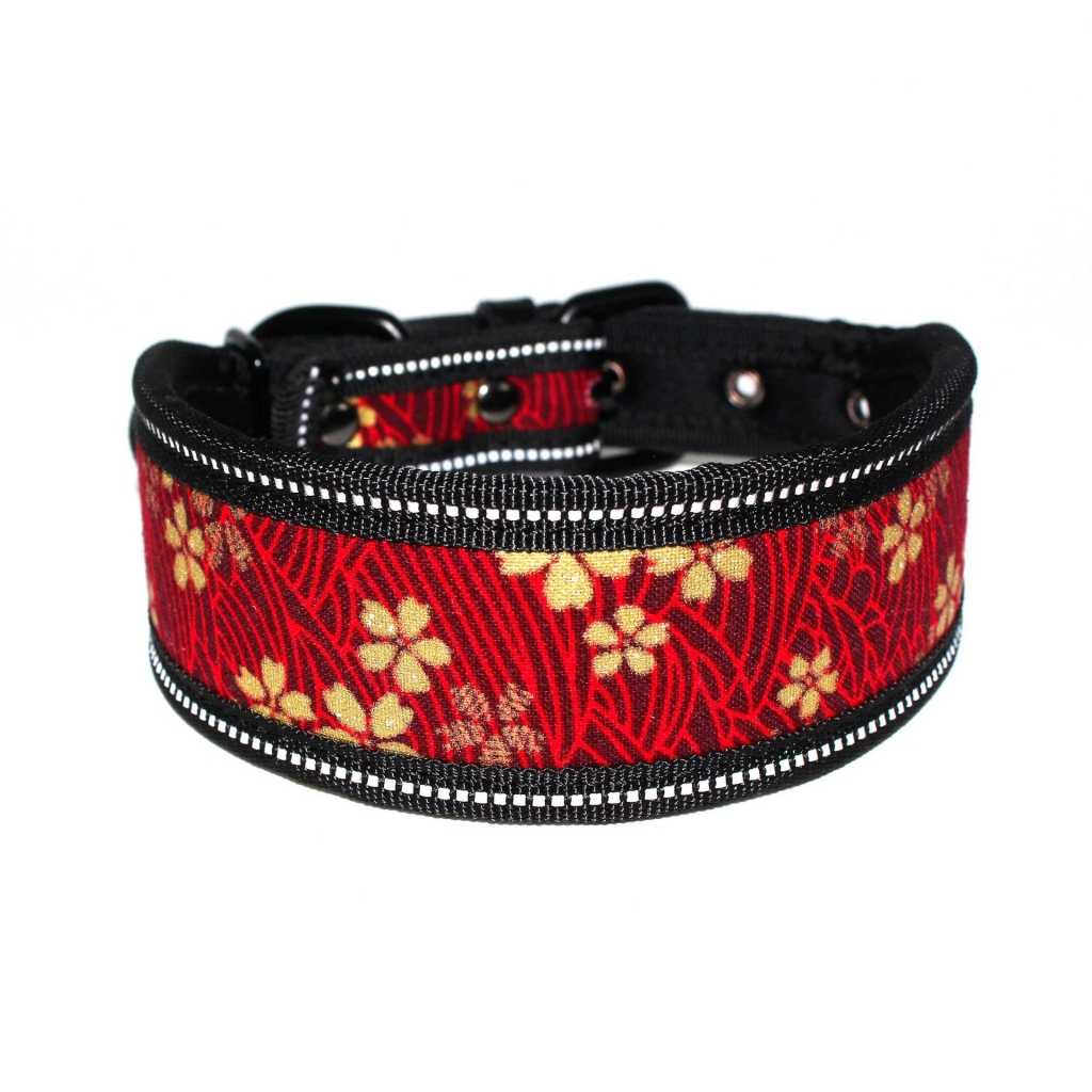 Reflective Multicolor Pet Collar With A Soft Comfort Dog Collar Backed With Dive Material Durable Tensile