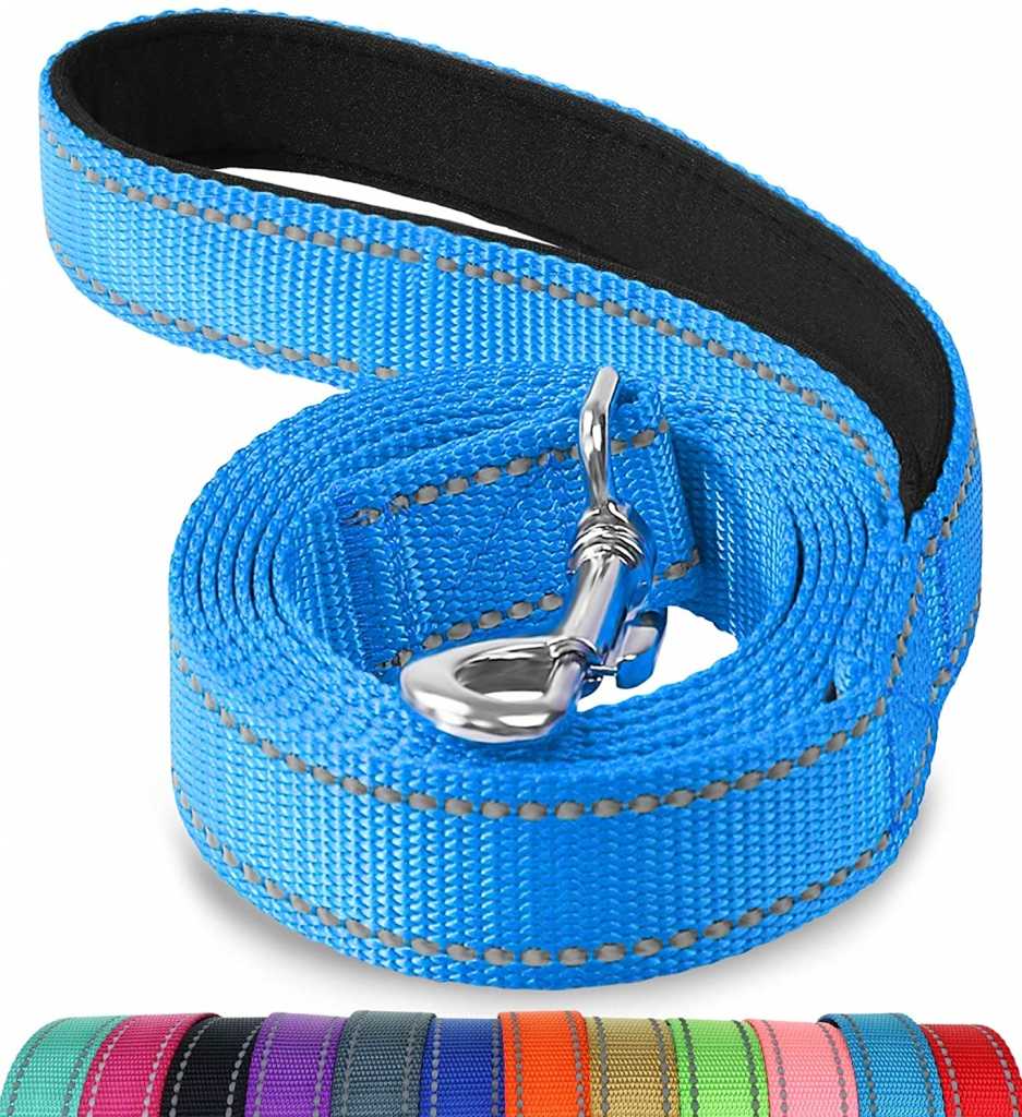 Reflective Nylon Heavy Duty Strong Comfortable Custom Pet Dog Training Long Leash With Mental Buckle