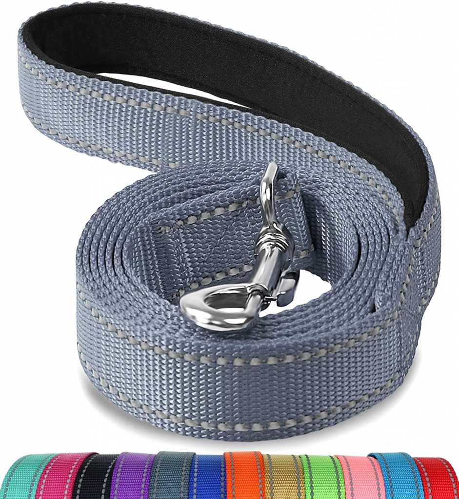 Reflective Nylon Heavy Duty Strong Comfortable Custom Pet Dog Training Long Leash With Mental Buckle