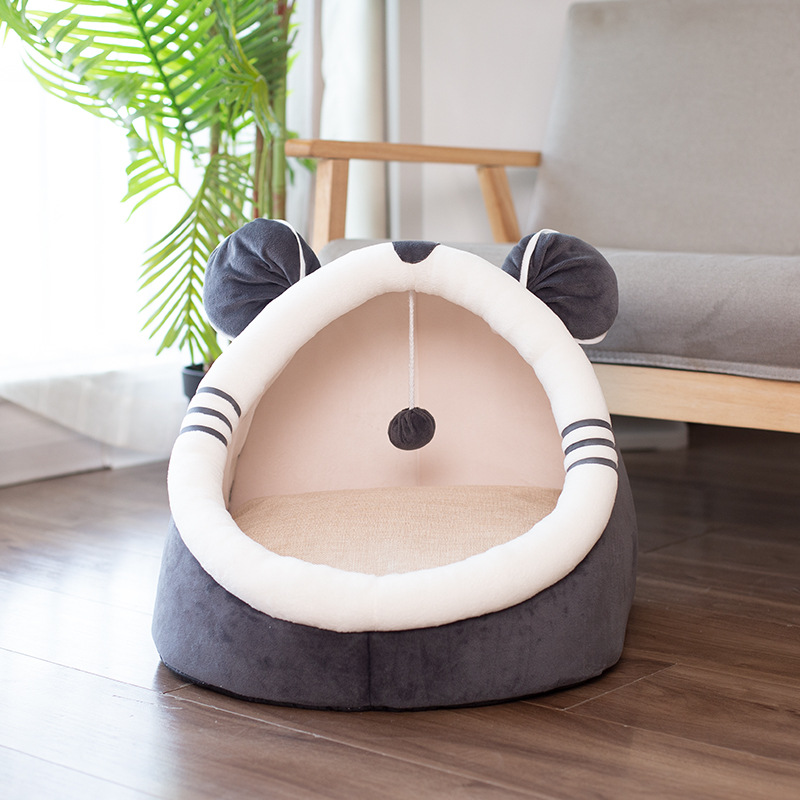 Removable Washable Pet Supplies Autumn Winter Cute Cat Bed Pet