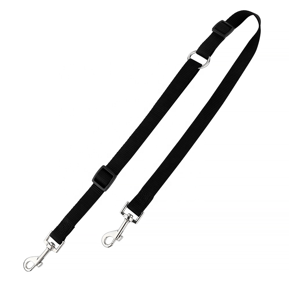 Retractable Double Pet Dog Collars Leash Pet Products Nylon Webbing Slip Extendable Dual Dog Leash 2 Dogs