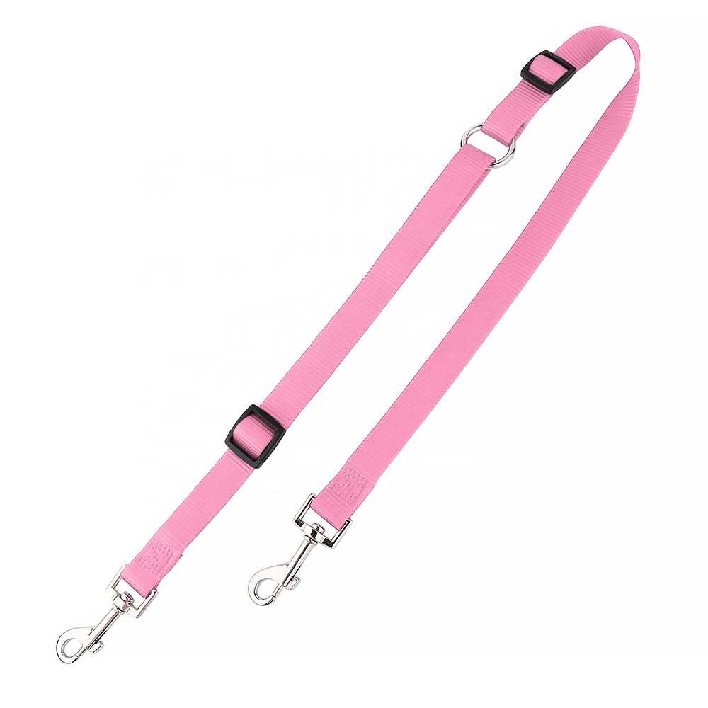 Retractable Double Pet Dog Collars Leash Pet Products Nylon Webbing Slip Extendable Dual Dog Leash 2 Dogs