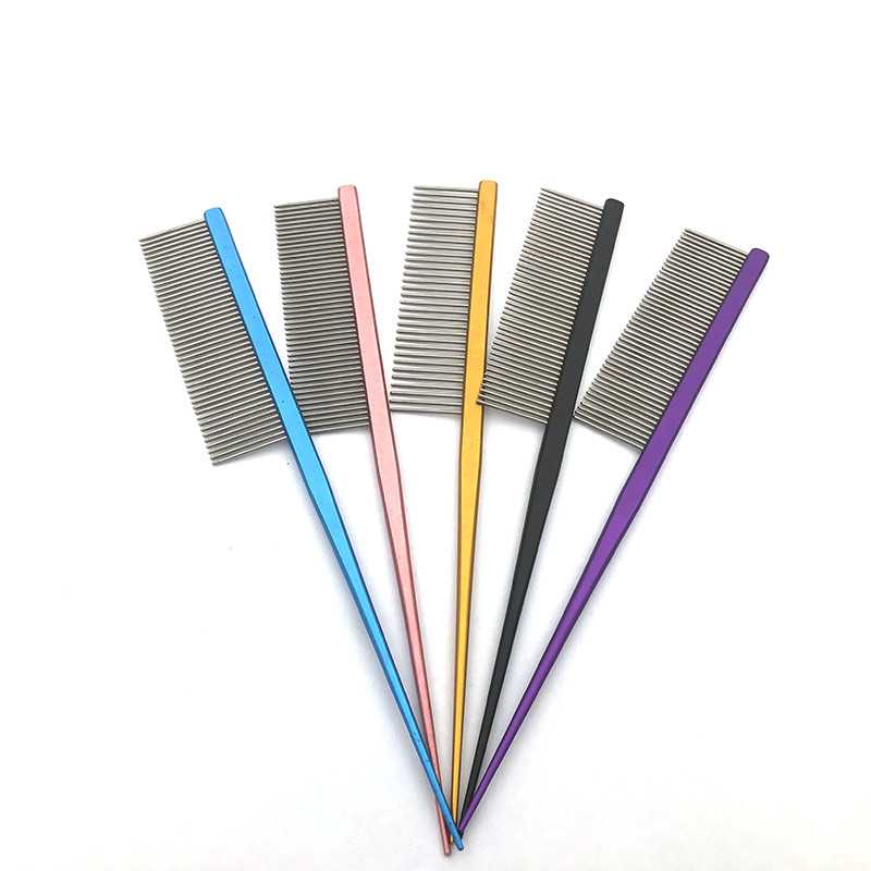 Reusable Pet Comb Stainless Steel Dog Hairdressing Cleaning Comb Pet