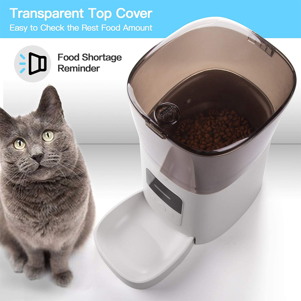 Robotcube App Control WiFi Enable Smart Pet Dog Food Dispenser Automatic Cat Pet Feeder Medium Small Pet Puppy