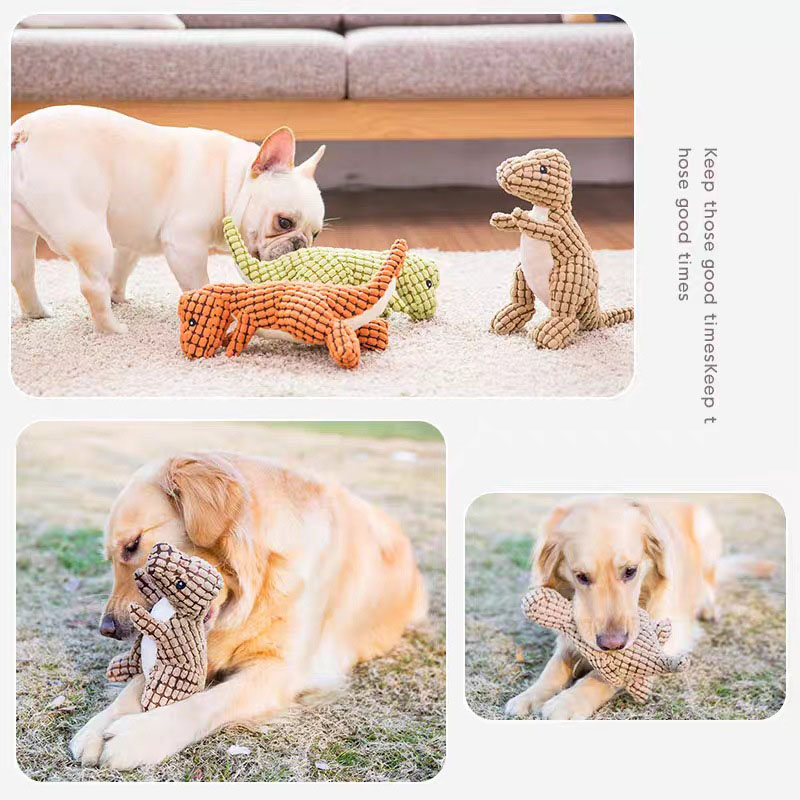 S Environmental Protection Nontoxic Pet Toys Dinosaur Plush Pet Toy Vocal Puzzle Dogs Cats