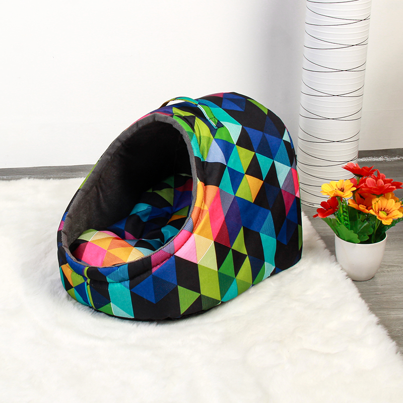 Saiji All Weather Dual Use Oxford Fabric Small Sofa Pet House Dog Cat Bed Sale