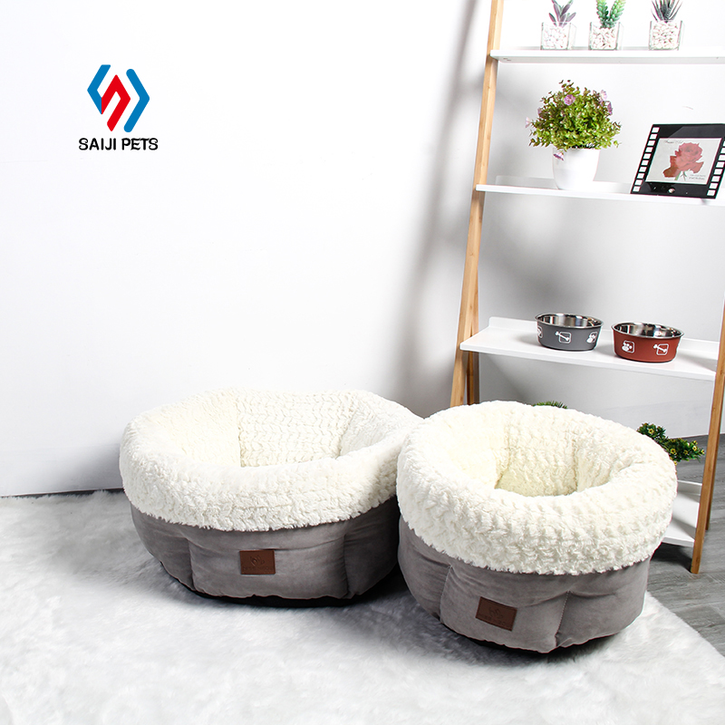 Saiji Soft Pet Supplies Hand Made Fluffy Memory Foam Pet Dog Bed Mat