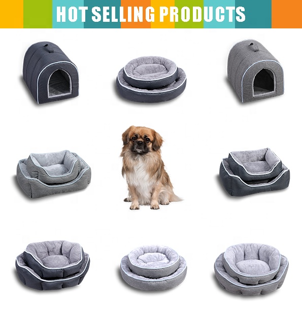 Small Size Best Seller Donut Pet Bed Round Shape Bolster Dog Bed Soft Plush Cat Bed Pet Supplies