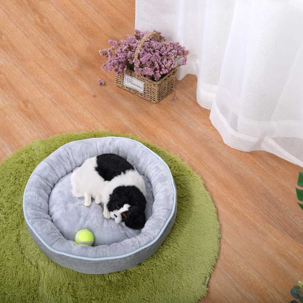 Small Size Best Seller Donut Pet Bed Round Shape Bolster Dog Bed Soft Plush Cat Bed Pet Supplies