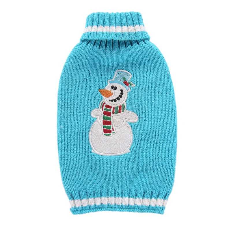 Snowflakes Pets Knitted Clothes Jacquard Cardigan Christmas Pets Knitted Acrylic Pet Clothing Dog Clothes Knitted Sweater