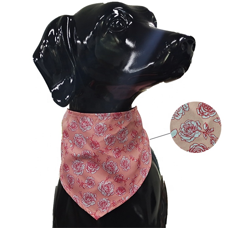 Soft Custom Christmas Dog Bandana Print Dog Bandana Collar