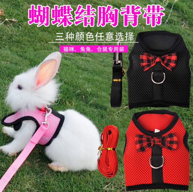 Soft Mesh Rabbit Harness Leashes