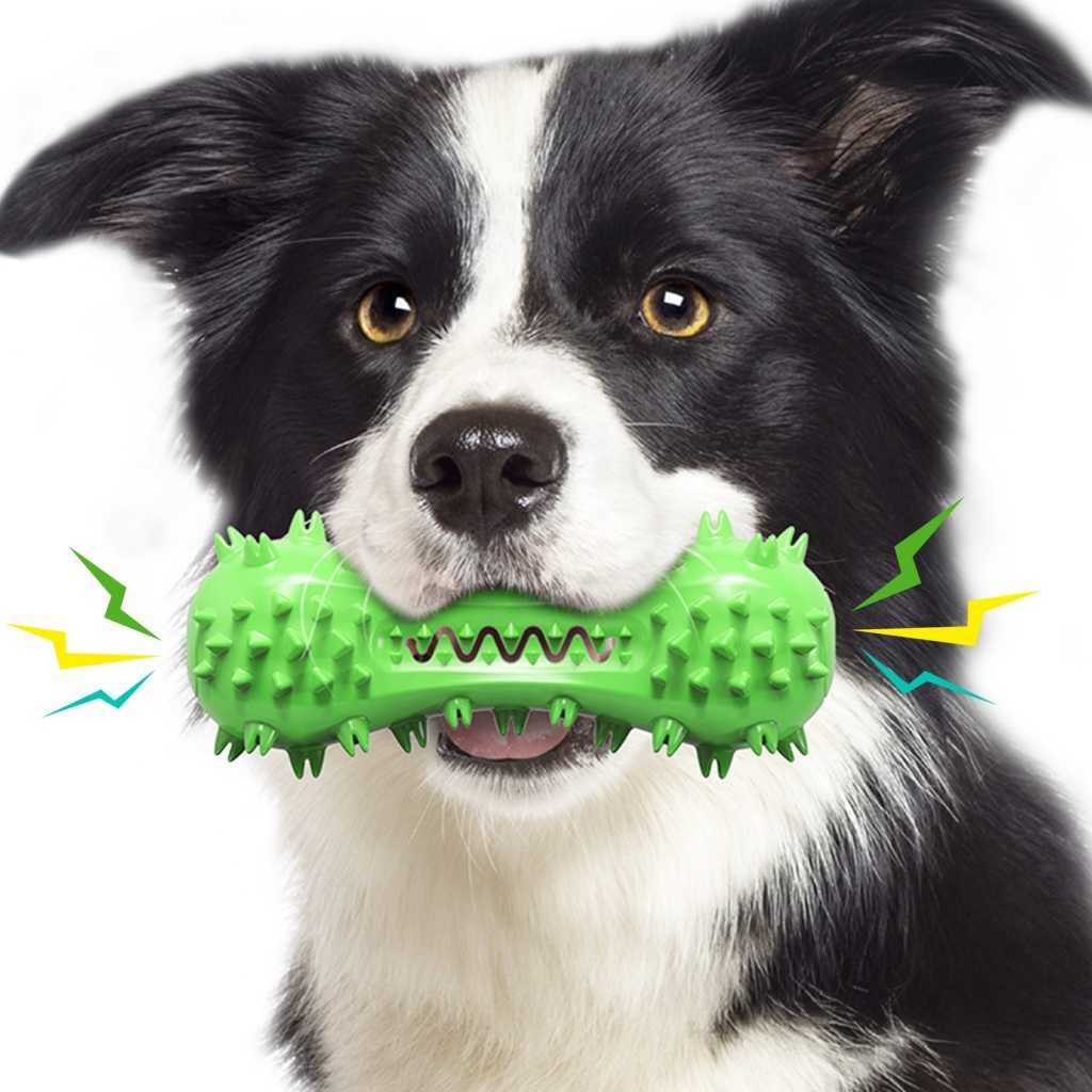 Soft Rubber Durable Dental Toothbrush Cleaning Pet Toys Rubber Dog Chew Pet Toy