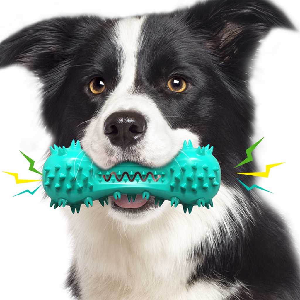 Soft Rubber Durable Dental Toothbrush Cleaning Pet Toys Rubber Dog Chew Pet Toy