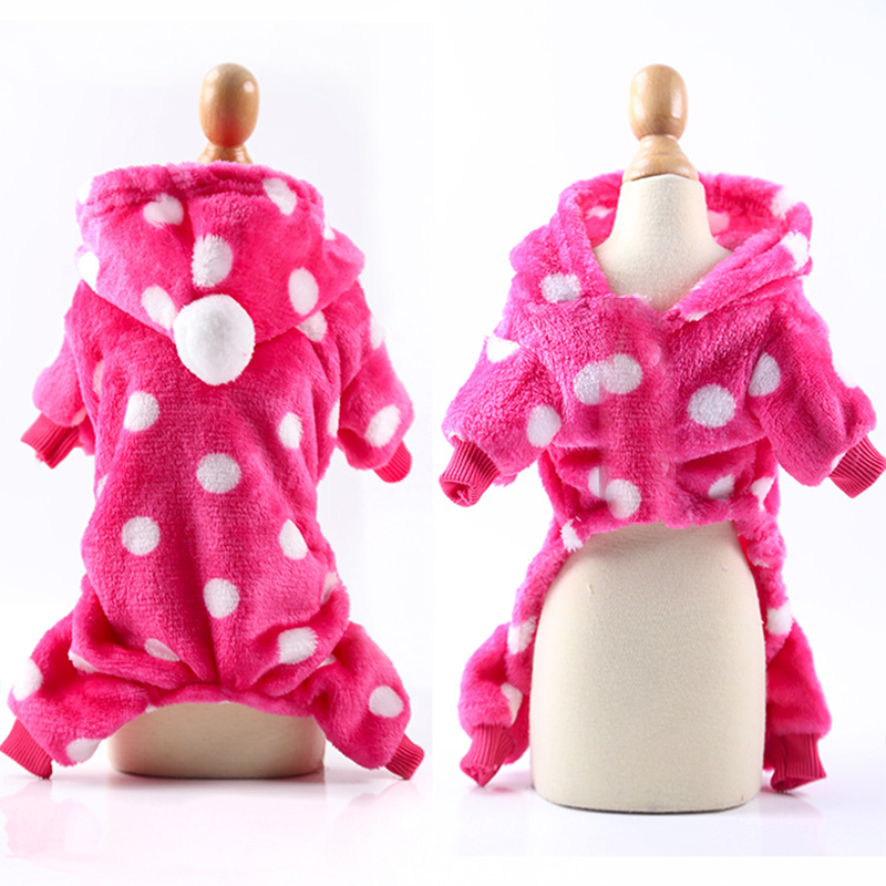 Soft Warm Pet Dog Clothing Pajamas Fleece Pet Dog Clothes Dogs Coat Jacket