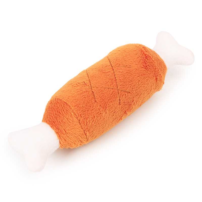 Spot Pet Toys Plush Double Bone Chicken Leg Dog Toy With Sound