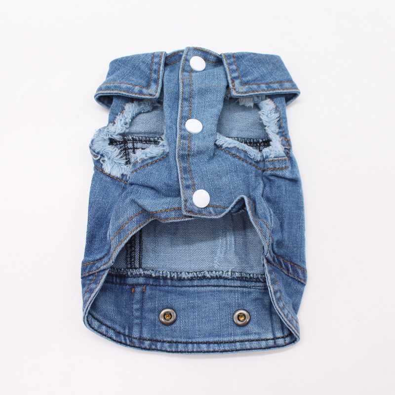 Spring Jean Dog Pet Cowboy Denim Jacket Dog Clothes