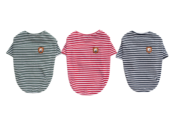 Spring Pet Clothes Striped Dog TShirt