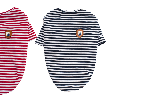 Spring Pet Clothes Striped Dog TShirt