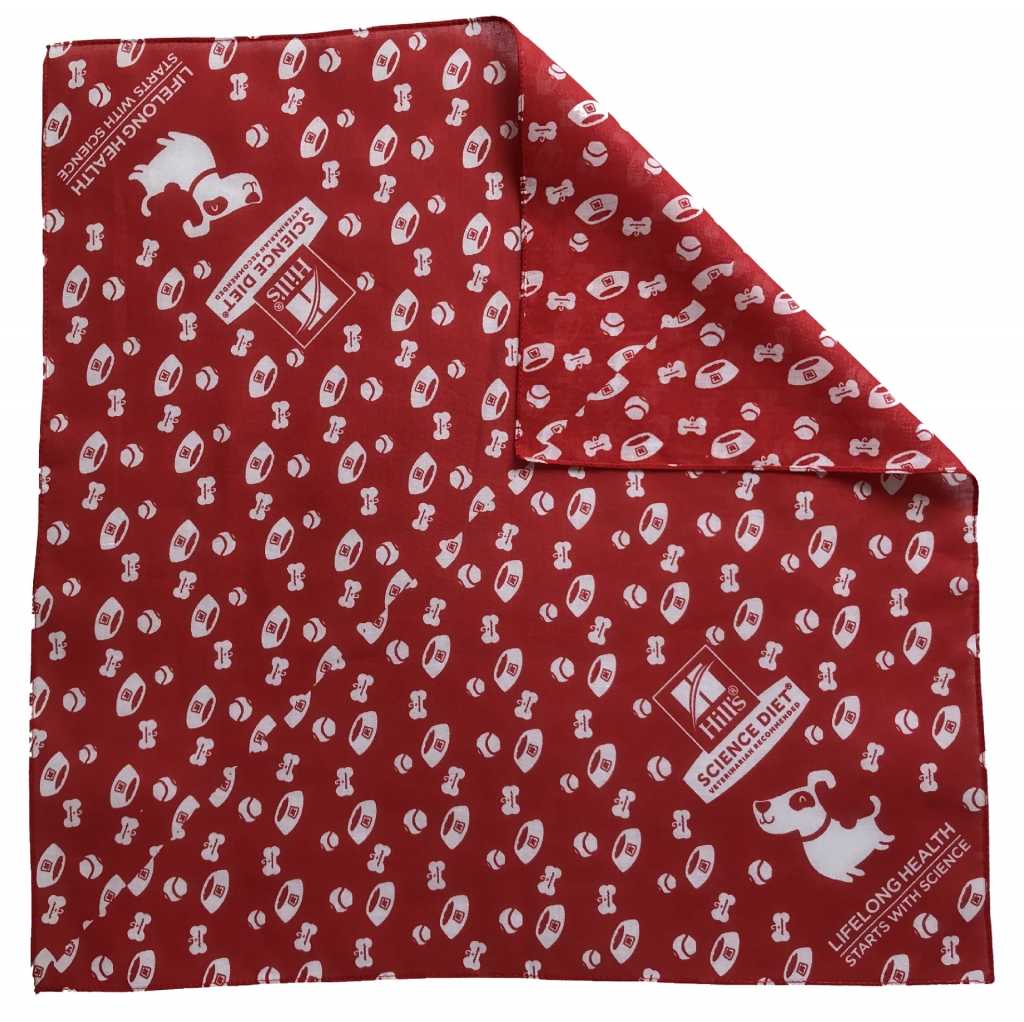 Square Organic Cotton Custom Made Logo Printed Bandanas