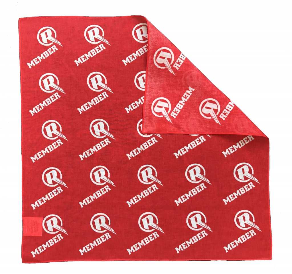 Square Organic Cotton Custom Made Logo Printed Bandanas