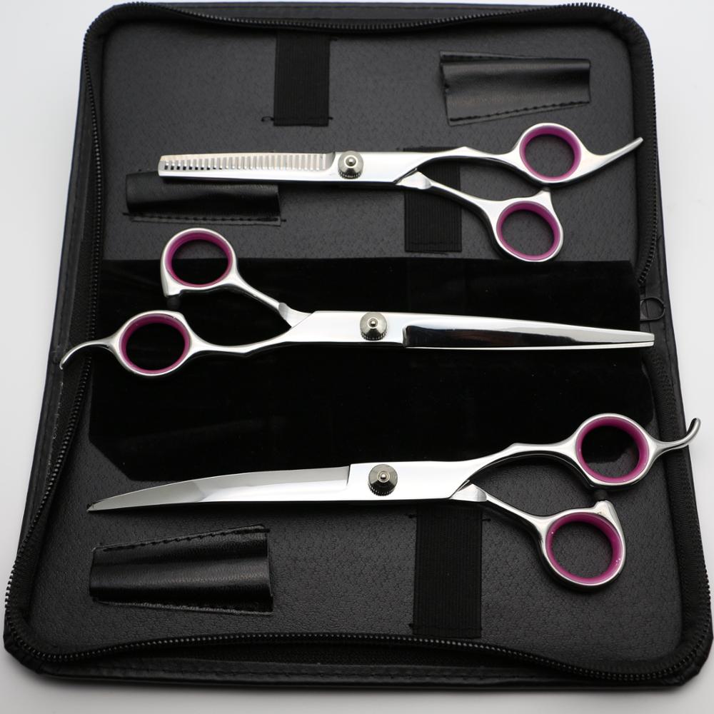 Stainless Steel Pet Grooming Scissors Kit Set Dogs Cats