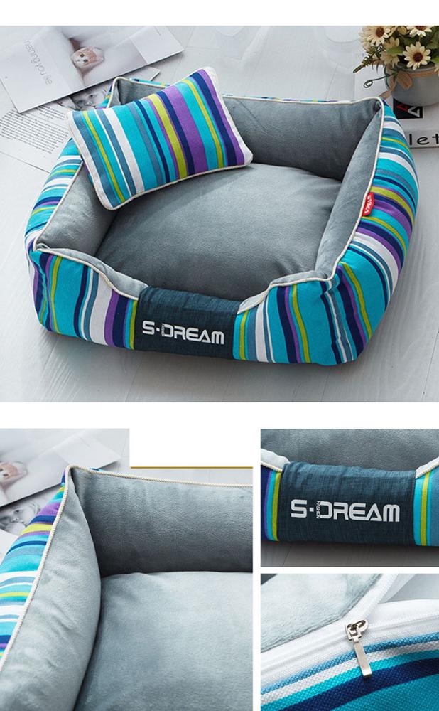 Striped Pet Beds Large Dogs