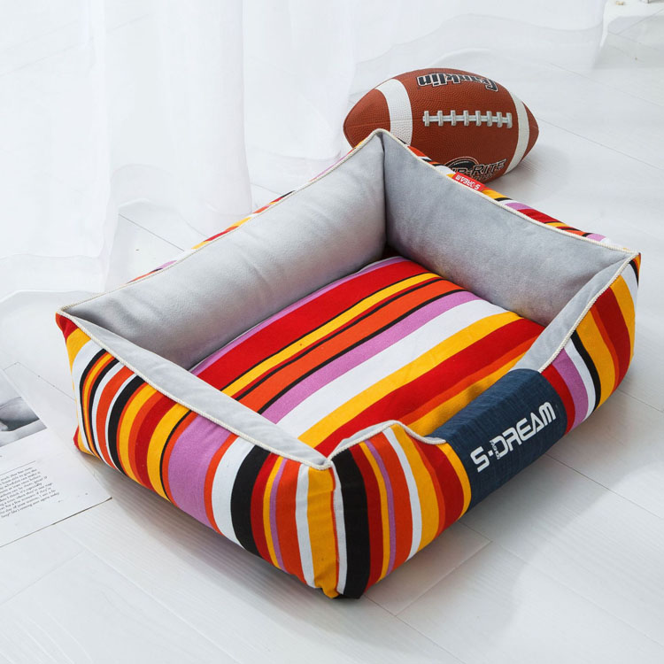 Striped Pet Beds Large Dogs