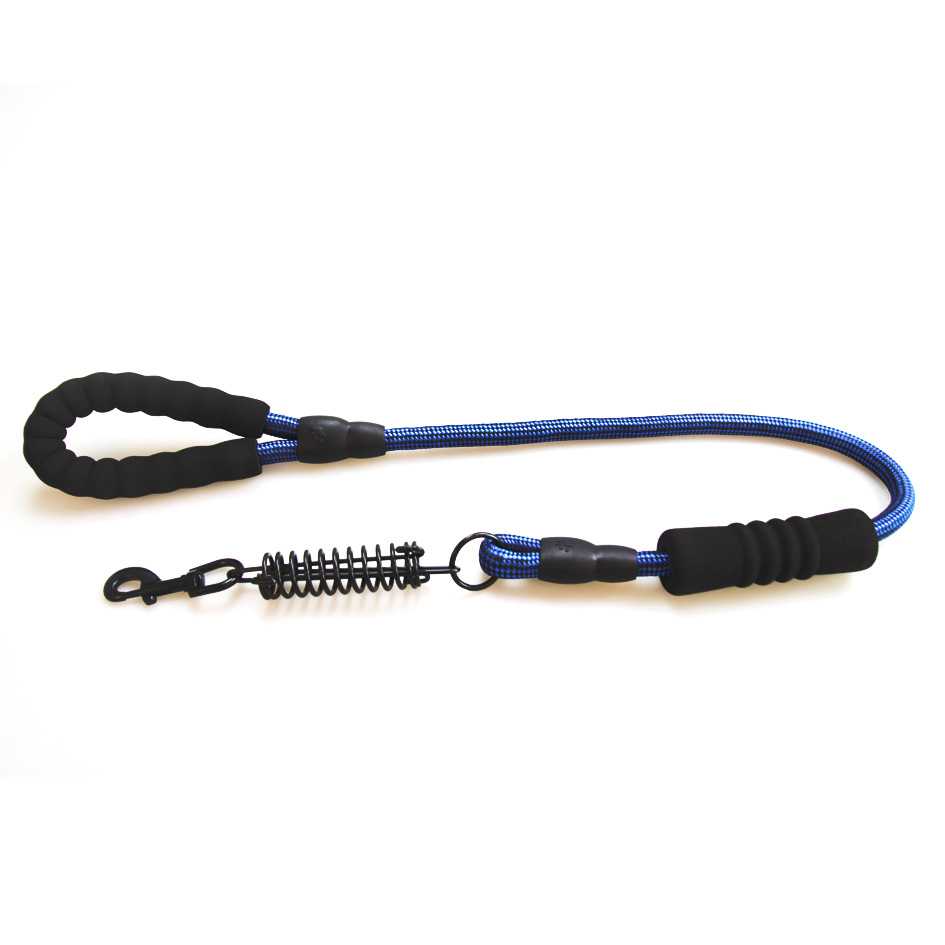 Strong Pet Leashes 15x120cm Padded Handle Rope With Spring Dog Leash