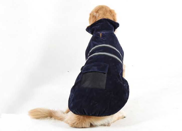 Suede Coat Winter Out Dog Safety Reflective Vest Pet Dog Animal