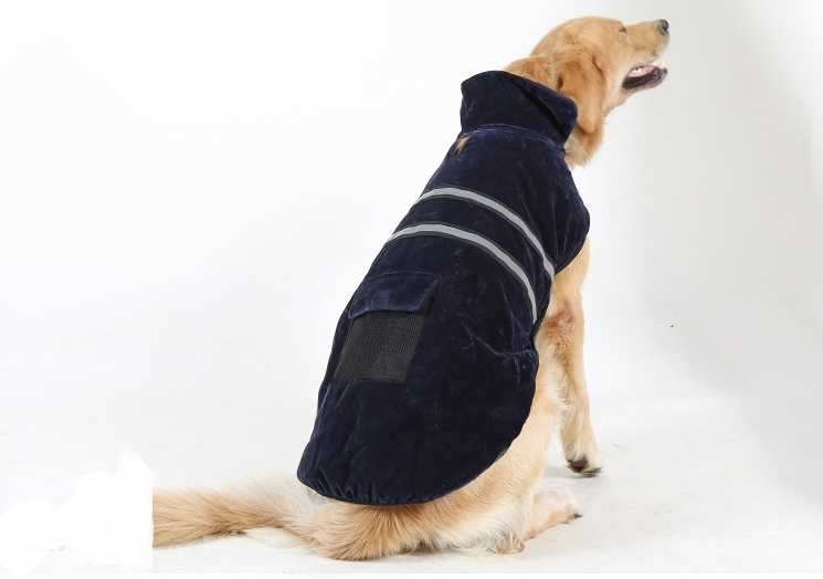 Suede Coat Winter Out Dog Safety Reflective Vest Pet Dog Animal