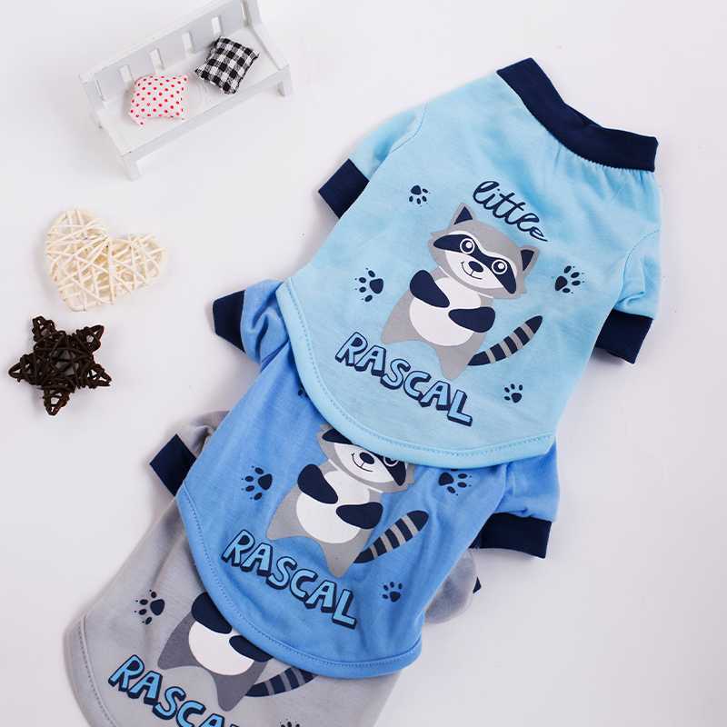 Summer Blue Pet Clothing Coat Dogs Cats Pet Clothes