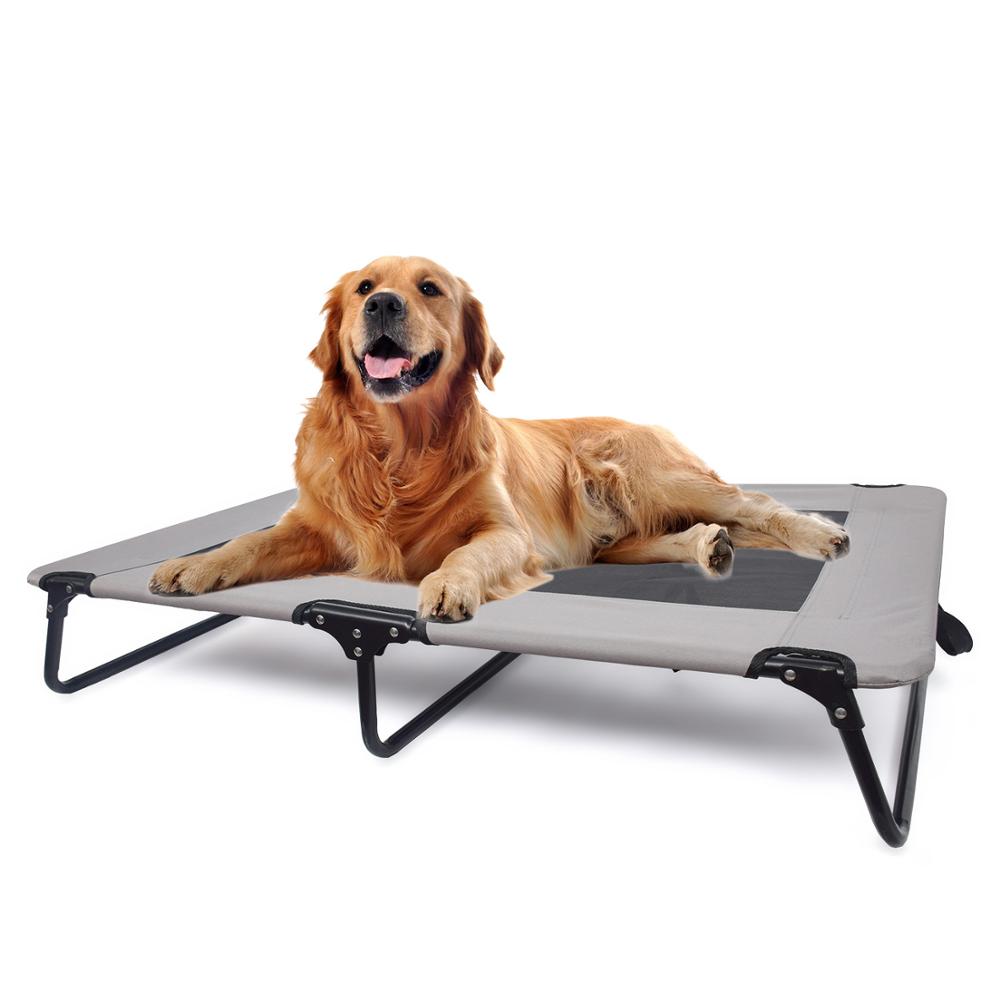 Summer Pet Nest Outdoor Folding Large Dog Golden Retriever Breathable Camp Bed Dog Supplies Mattress Moistureproof Iron Bed