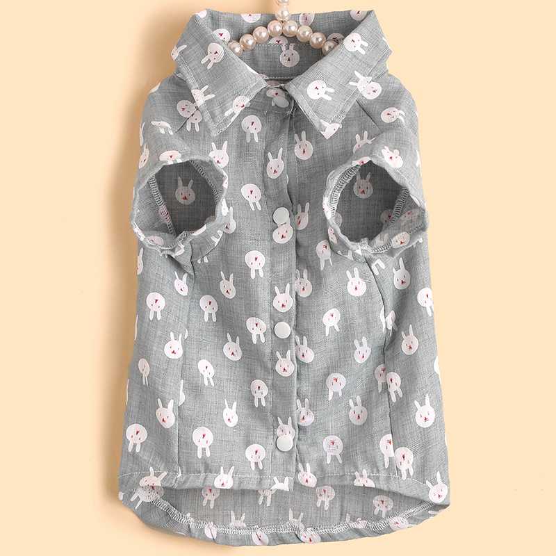 Summer Pet Print Puppy Cat Clothes Floral Shirt Jacket Cat Coat Puppy Clothing Cat Spring Clothing Pet Clothing