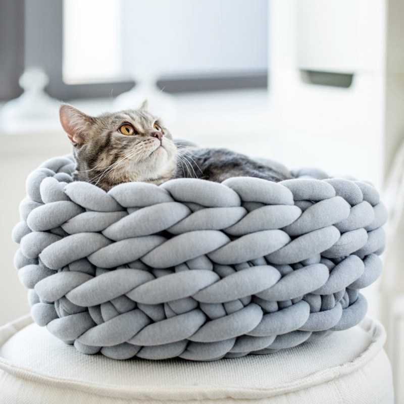 Super Chunky Yarn Cotton Homemade Pet Bed Soft Thick Arm Knitting DIY Cat Dog Bed