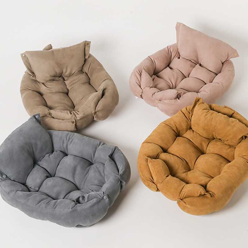 Super Soft Fabric Removable Cover Bolster Pet Beds Accessories Cushion Big Size Pet Bed Sofa