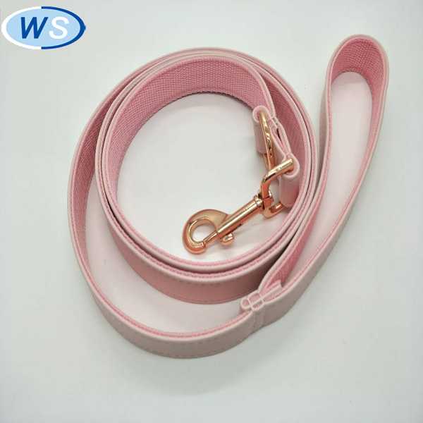 Superior Simple PU Leather Dog Collar Leash