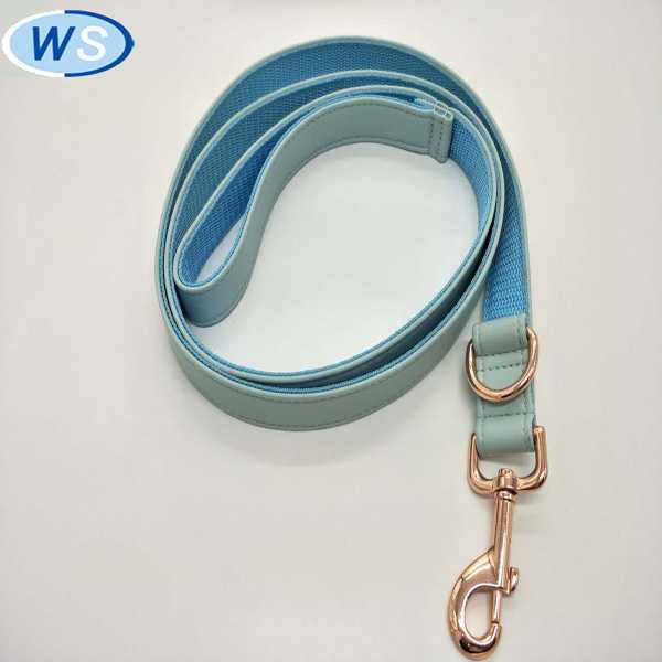 Superior Simple PU Leather Dog Collar Leash