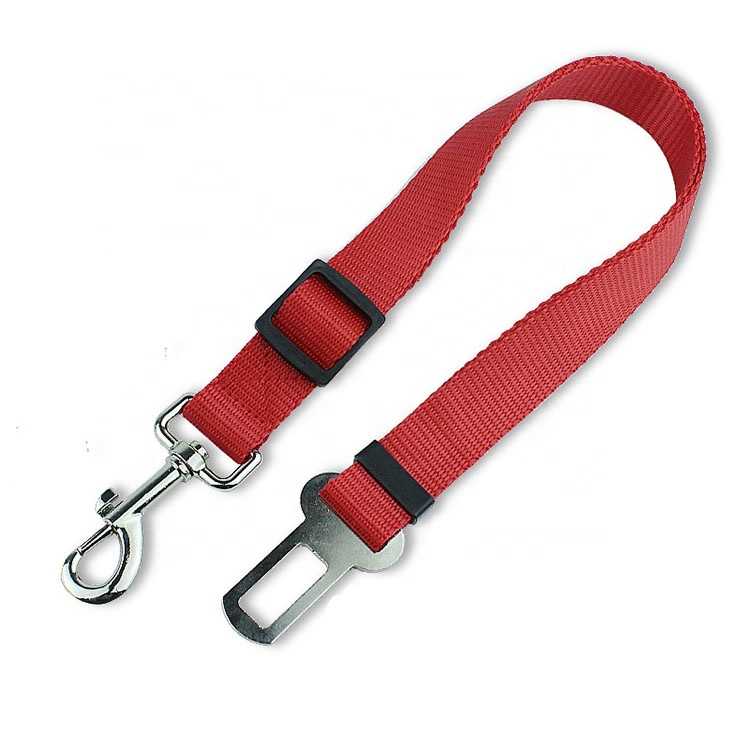 Thinkerpet Adjustable Pet Cat Dog Car Seat Belt Collars Pet Restraint Lead Leash Travel Clip Car Safety Harness Polyester