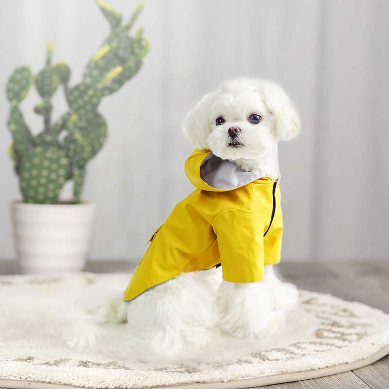 Three Color Fourlegs Waterproof Pet Clothes Outdoor Dog Raincoat 1 Buyer