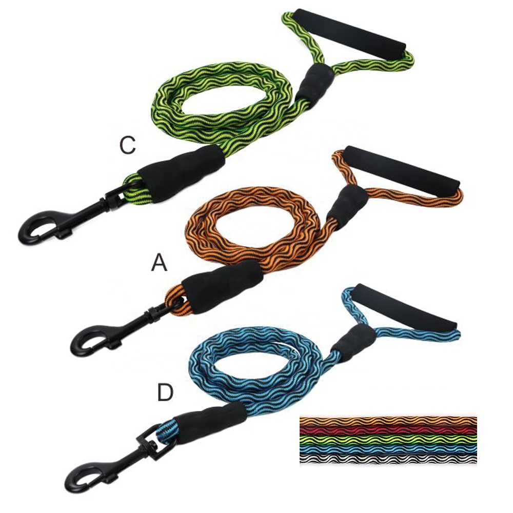 Tianyuan Pet Durable Slip Soft Nylon Round Rope Rolled Dog Leash