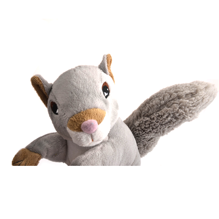 Top Funny Custom Interactive Long Tail Plush Squirrel Dog Pet Toys
