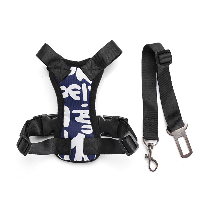 Top Safety Dog Car Harness With Seatbelt Soft Padded Chest Harness Dogs