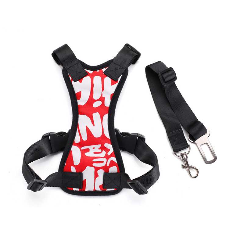 Top Safety Dog Car Harness With Seatbelt Soft Padded Chest Harness Dogs