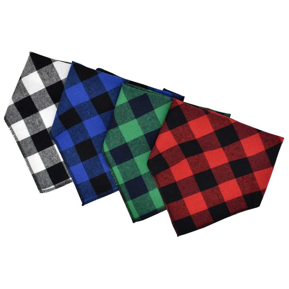 Top Tartan Pet Triangle Scarf Cotton Pet Bandana