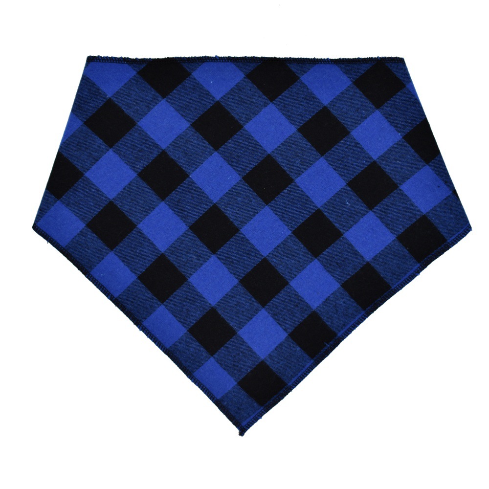 Top Tartan Pet Triangle Scarf Cotton Pet Bandana