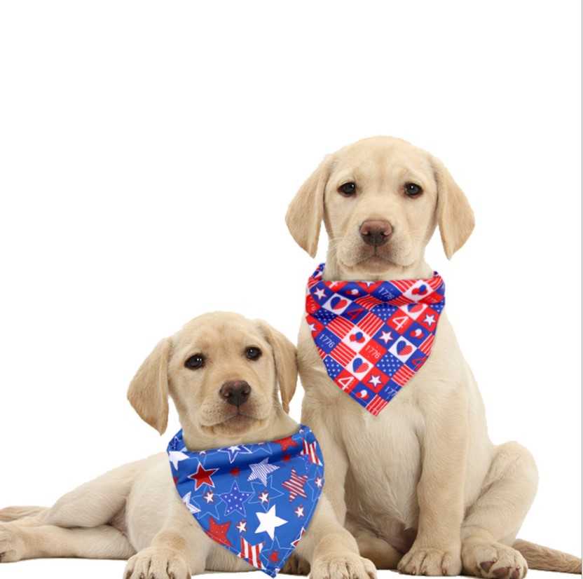 US Flag Independence Day Flag Pet Dog Bandanas