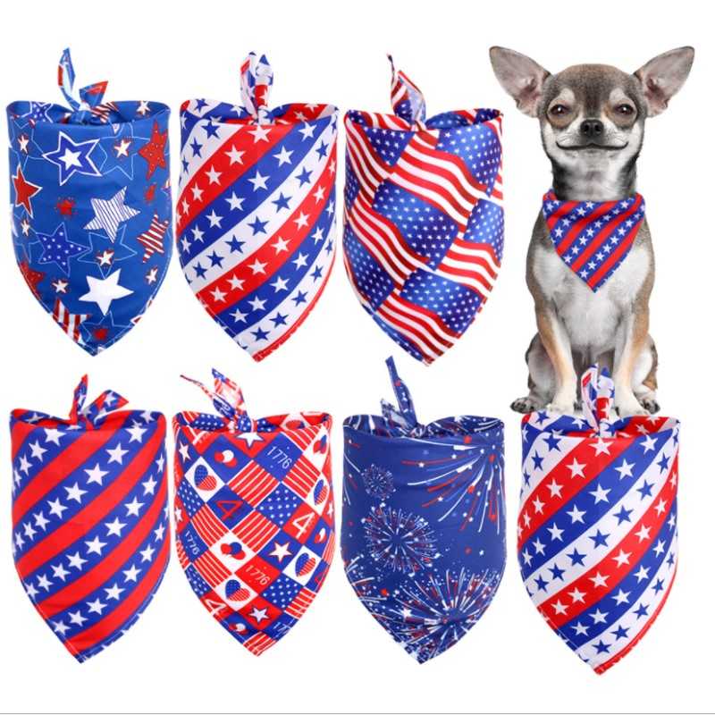 US Flag Independence Day Flag Pet Dog Bandanas