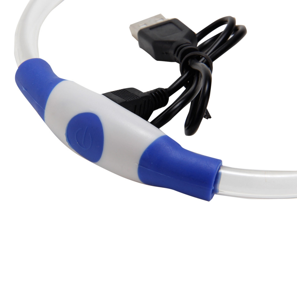 USB Rechargeable Custom Adjustable Light Up Flashing Led Pet Dog Safety Leash Collar